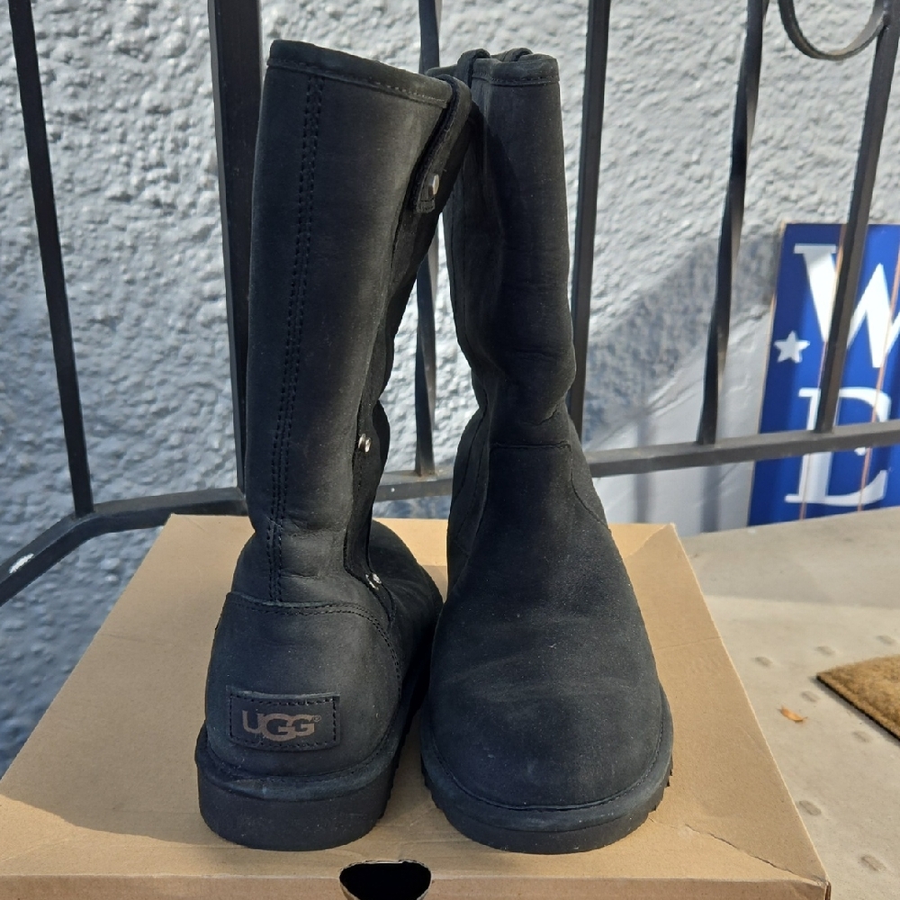 UGG Australia Malindi Wool Lined Black Boots